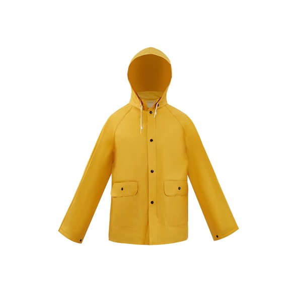 Flame Retardant Rain Suit, Large, Yellow